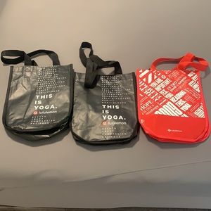 Lululemon shopper bags reuseable tote bags